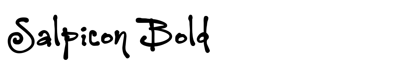 Salpicon Bold